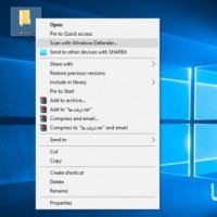 حذف گزینه Scan With Windows Defender از منوی راست کلیک ویندوز ۱۰ حذف گزینه Scan With Windows Defender از منوی راست کلیک ویندوز ۱۰