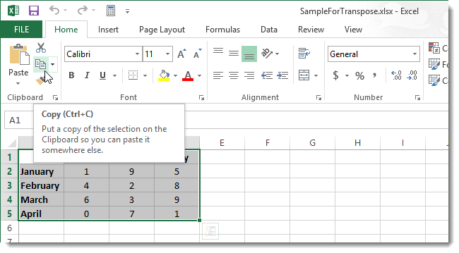 How to Convert a Row to a Column in Excel the Easy Way 2