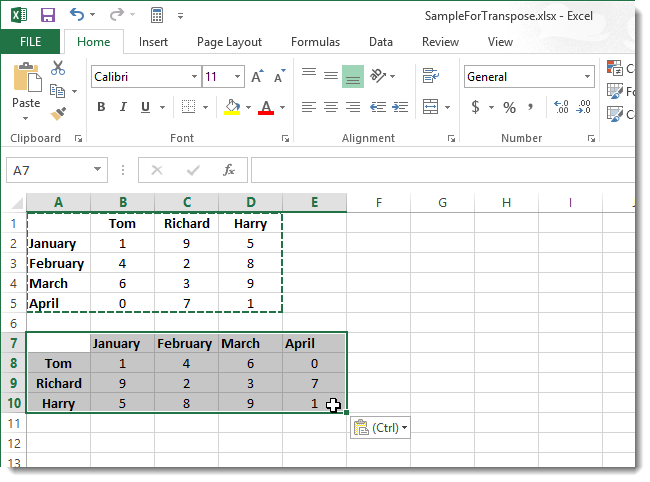 How to Convert a Row to a Column in Excel the Easy Way 6