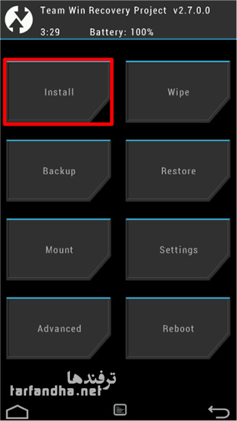 نصب GApps در ریکاوری
