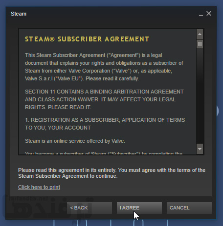 ثبت نام در Steam