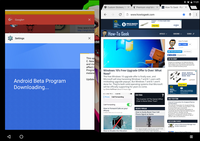 How to Use Android Nougat’s Split-Screen Mode 3