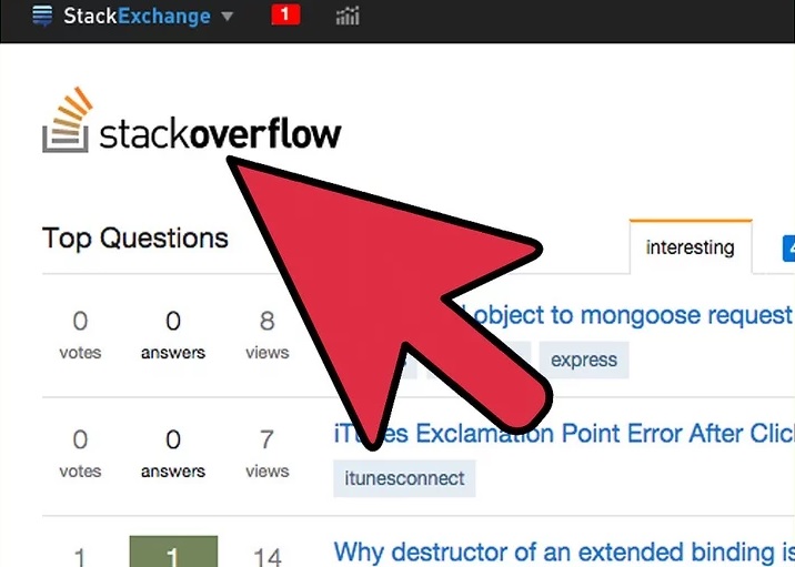 Stack Overflow Courbe نحوه ی پاسخ دادن به سوال در Stack Overflow