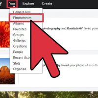 شخصی کردن یک عکس در Flickr  از طریق Photostream در کامپیوتر