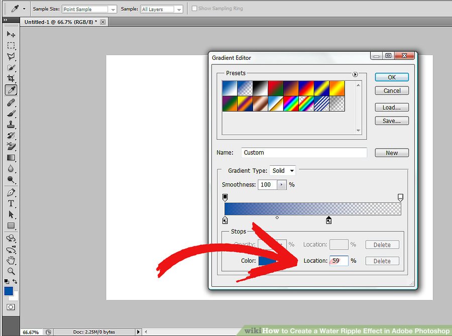 ویژگی linear gradient
