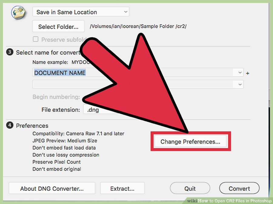 Change Preferences