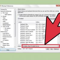 نحوه ی اضافه کردن میانبر در صفحه کلید در Winamp