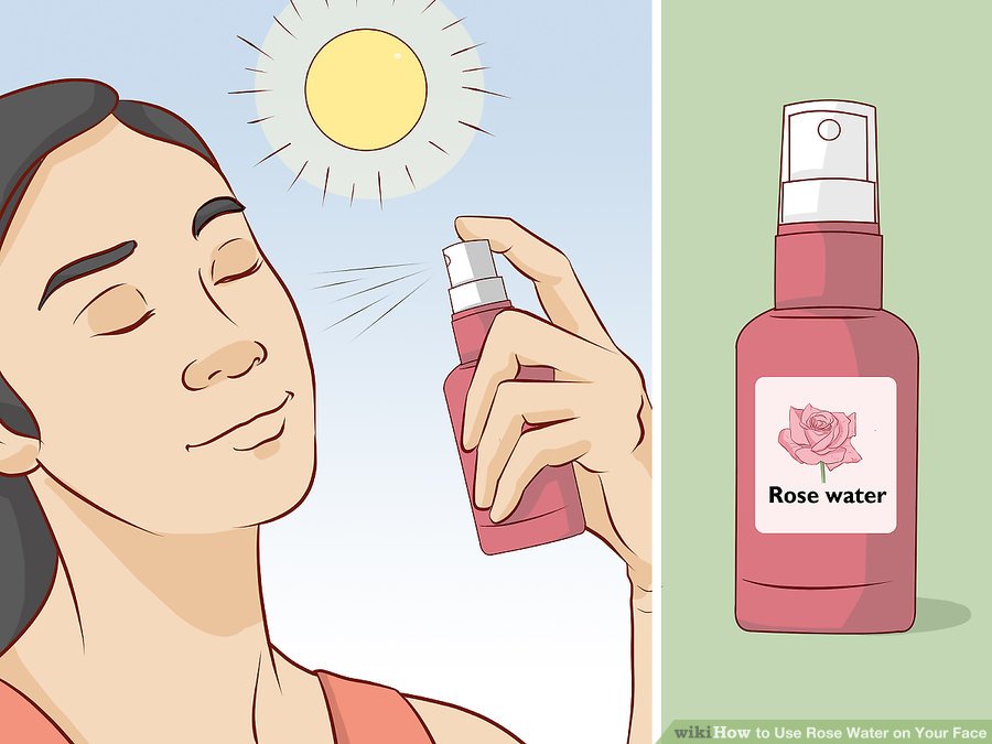 استفاده از گلاب بر روی پوست