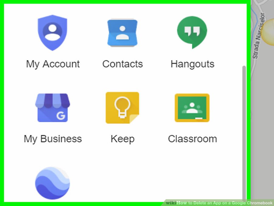  حذف یک برنامه در Google Chromebook