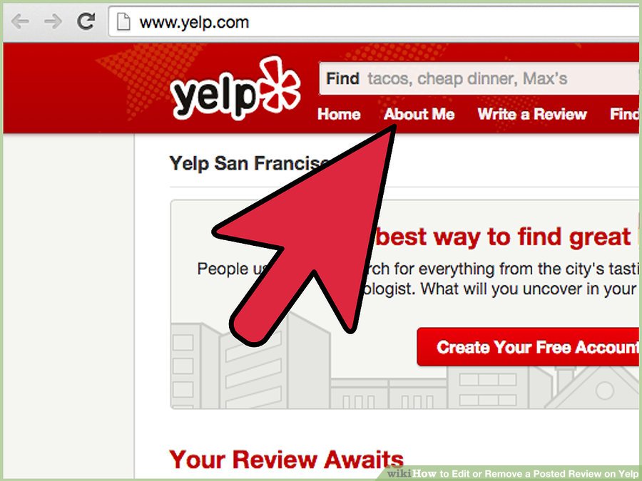  ویرایش یک نظر در Yelp