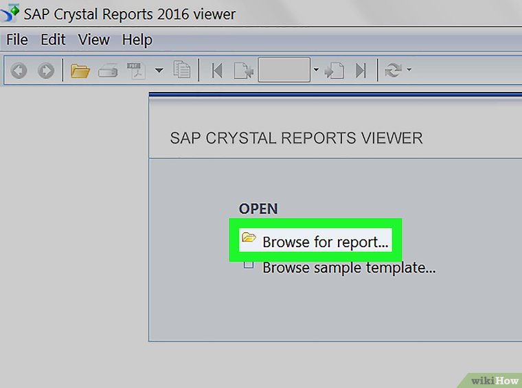 Browse for report