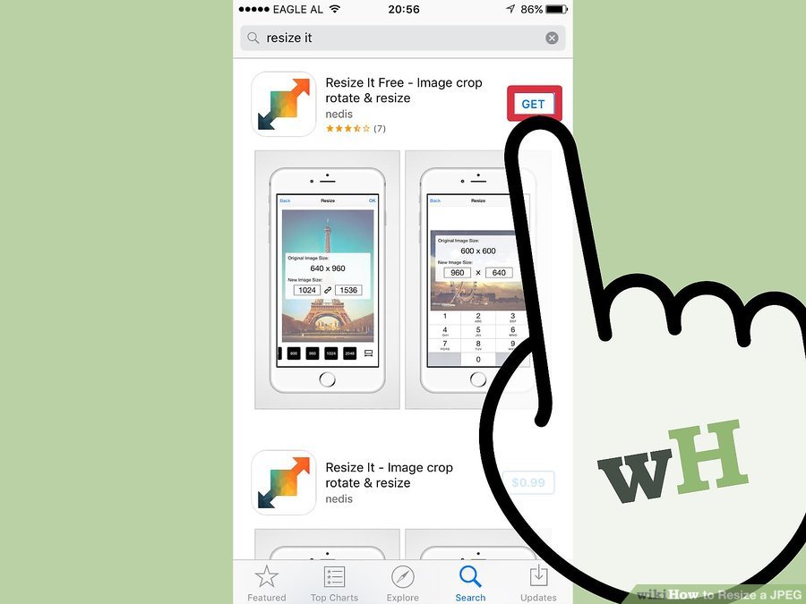 نحوه تغییر اندازه  فایل های JPEG (با استفاده از آیفون و آیپد)