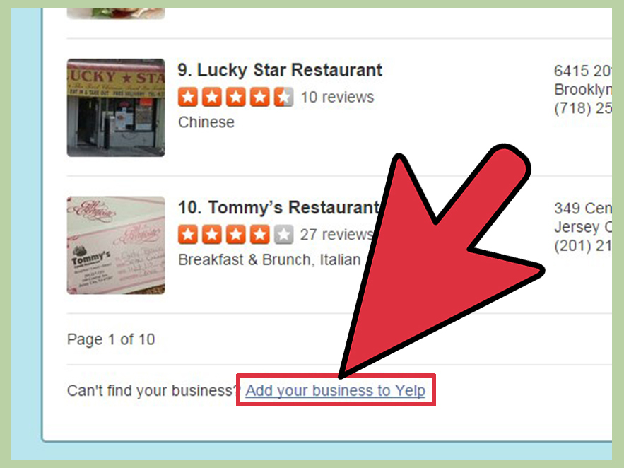 لینک Add your business to Yelp Yelp