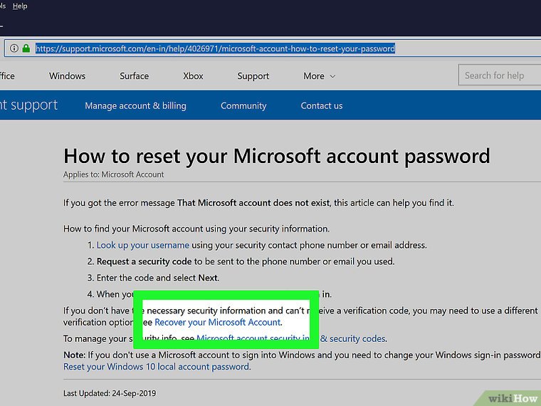 تغییر گذرواژه حساب Microsoft به صورت آنلاین