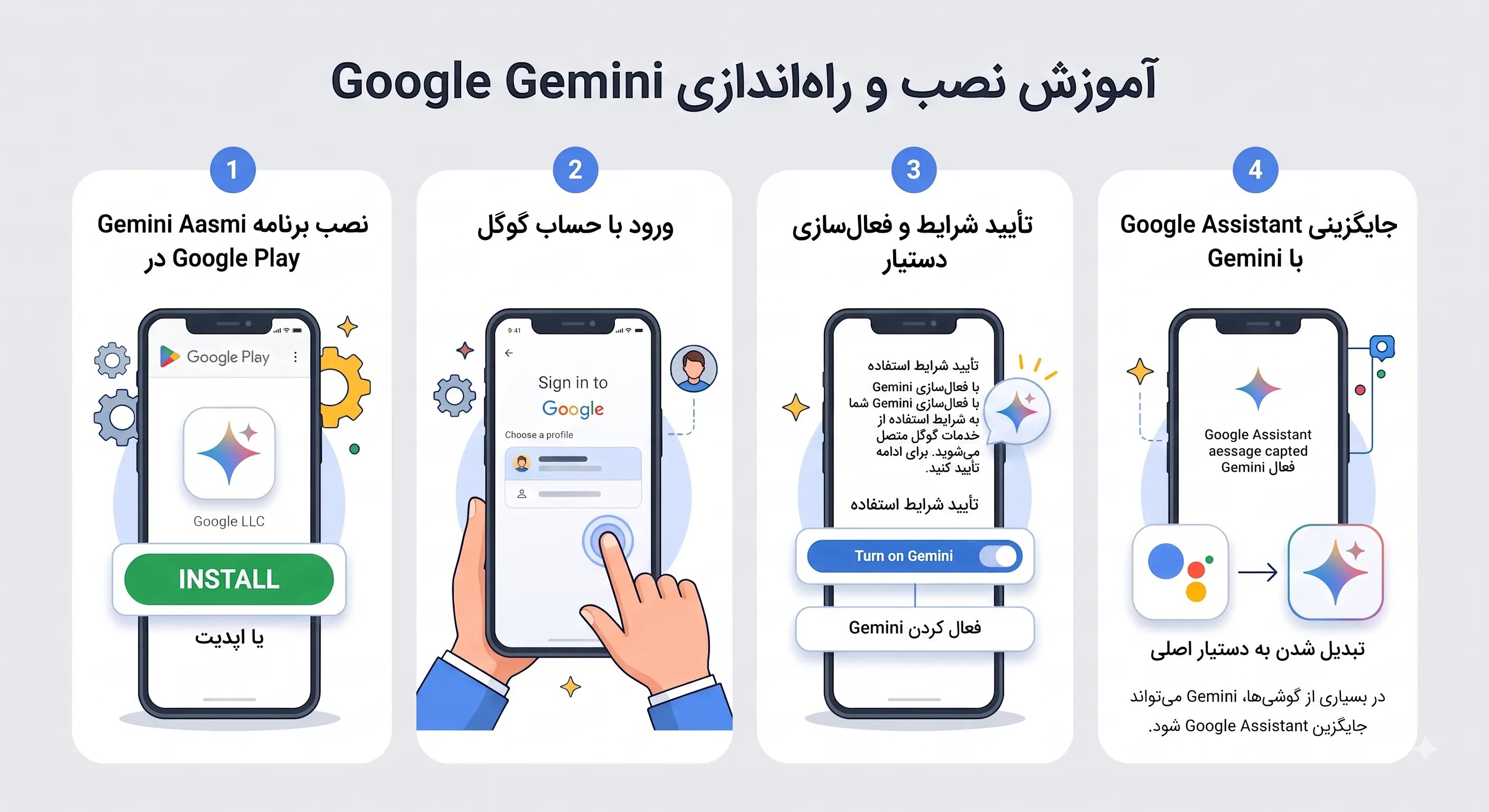 جایگزینی Gemini با Google Assistant در اندروید: راهنمای کامل